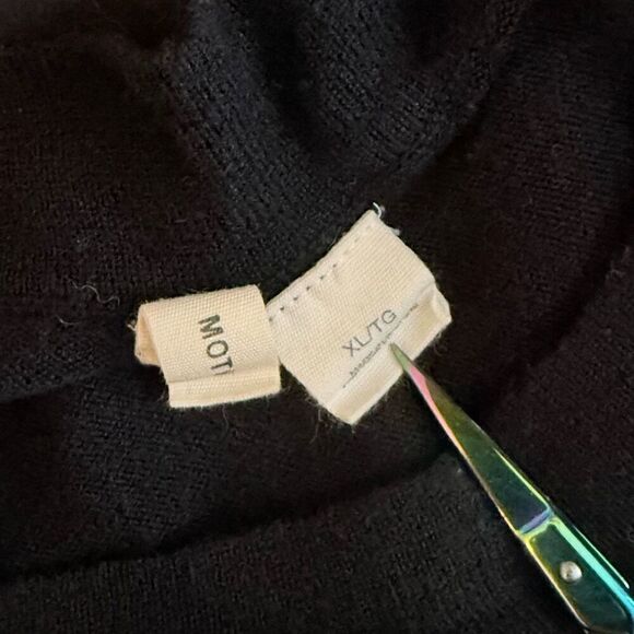 Moth Black Quarter Length Sleeve Sweater Top - Women’s US XL - Picture 5 of 7